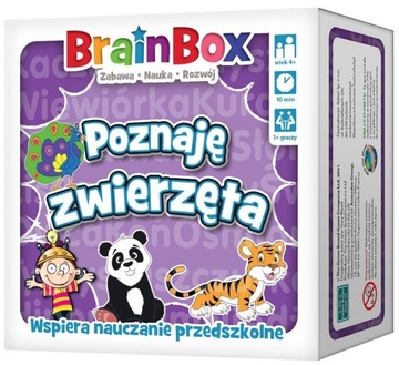 PLANSZÓWKA LOGICZNA Gra dla Dziecka NA INTELIGENCJĘ Mega BrainBox Zwierzęta