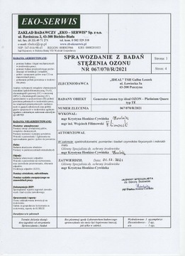 Кварцевый генератор озона TURBO 4-40г Ozone METER
