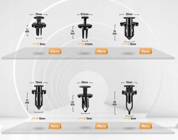 ШТИФТЫ, УНИВЕРСАЛЬНЫЕ СБОРОЧНЫЕ ЗАЖИМЫ, 102X + РАЗРЫВЫ
