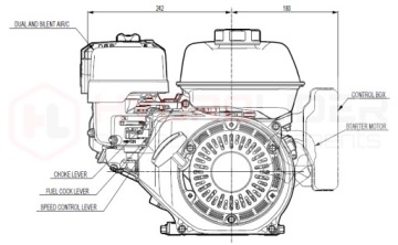 ДВИГАТЕЛЬ ВНУТРЕННЕГО СГОРАНИЯ HONDA GX200 UT2QX4OH