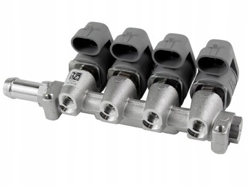 ГАЗОВЫЕ ИНЖЕКТОРЫ KME HAWK BASIC INJECTION RAIL, ГАЗОВЫЕ ИНЖЕКТОРЫ СУГ, 4 ЦИЛИНДРА