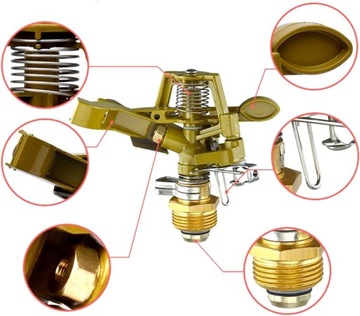ИМПУЛЬСНЫЙ СПРИНКЕР, ОЦИНКОВАННЫЙ МЕТАЛЛ, 360°, 24 м