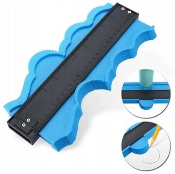 Wzornik szablon przymiar kształtów 125mm KD10387