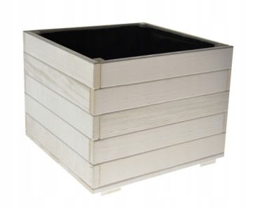 Деревянная коробка белая 38 см для рождественской елки