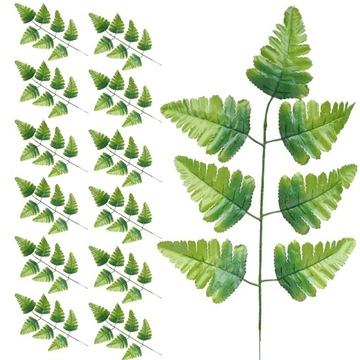 12szt LIŚCI PAPROĆ 43cm LIŚĆ DO BUKIETÓW LUB KOMPOZYCJI STROIK GAŁĄZKA
