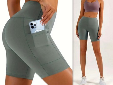 ВЕЛОСИПЕДНЫЕ ШОРТЫ ЛЕГИНСЫ С КАРМАНАМИ ЦВЕТ S/M