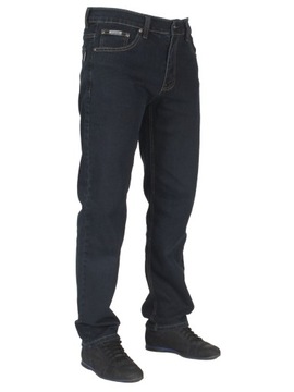 Spodnie męskie jeans W:42 110 cm L:30 granatowe