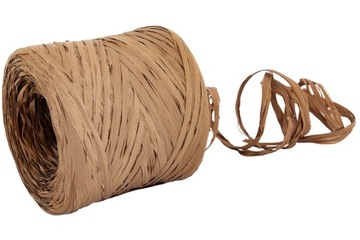 СИНТЕТИЧЕСКАЯ РАФИЯ 1см/200м СВЕТЛЫЙ НАТУРАЛЬНЫЙ ЦВЕТ