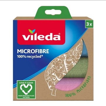 VILEDA Ściereczka Vileda Microfibra 100% Recycled 3 szt.