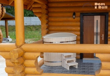 Садовая бочка для сауны, ванна, двухместная