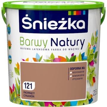FARBA ŚNIEŻKA BARWY NATURY PACHNĄCY CYNAMON 2,5L