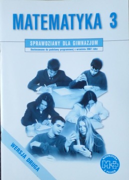 MATEMATYKA Z PLUSEM 3 sprawdziany testy klasa 7 8 GWO