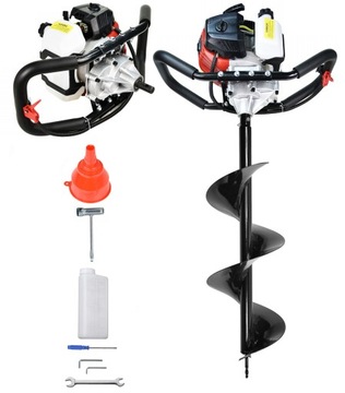 WIERTNICA GLEBOWA ŚWIDER SPALINOWY GLEBY WIERTŁO 25CM 250MM ZESTAW EINBACH