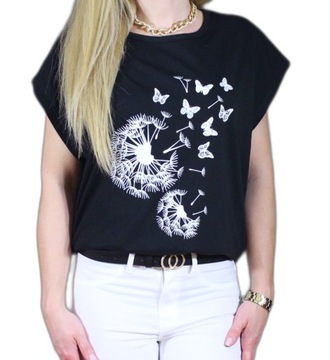 BLUZKA KOSZULKA T-SHIRT NADRUK DUŻO WZORÓW