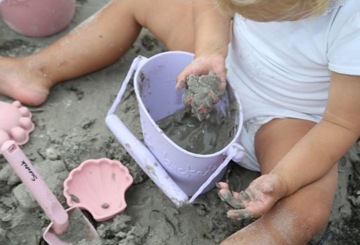 Набор игрушек для песка Scrunch, мятный силикон