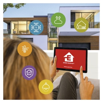 Интеллектуальный переключатель сцен EMOS IP-2002ZB, ZigBee 3.0, двухкнопочный