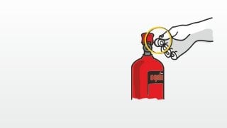 АВТОМОБИЛЬНЫЙ ОГНЕТУШИТЕЛЬ 1 КГ С ВЕШАЛКОЙ