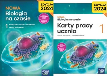 NOWA Biologia na czasie kl.1 LO KOMPLET Podst NOWA ERA Edycja 2024