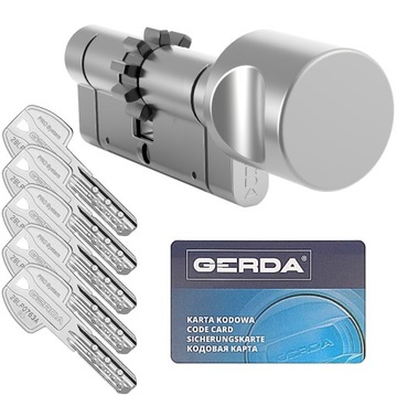 wkładka GERDA Pro System 30/40ZG z gałką, zębatka