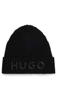 Hugo Boss czapka zimowa beanie szary rozmiar uniwersalny