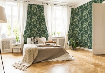 ОБОИ С ПАЛЬМОВЫМИ ЛИСТАМИ ДЛЯ СПАЛЬНИ, ОБОИ ГОСТИНОЙ