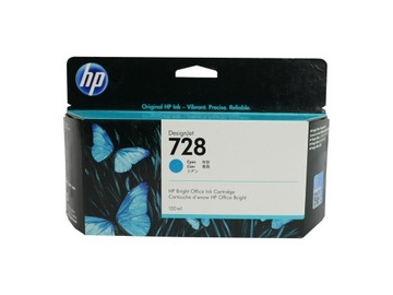Чернила HP 728 C, 130 мл F9J67A HP T730 T830MFP