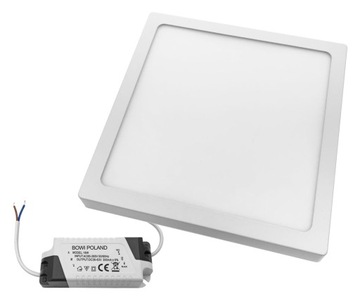 Lampa panel led natynkowy 18W 210x210x28mm 3000K