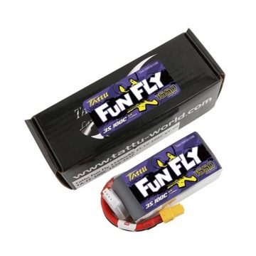 TATTU FUNFLY MOCNY AKUMULATOR BATERIA LIPO 1550 MAH NAPIĘCIE 11.1V 100C