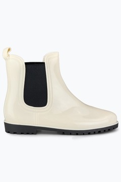 Klasyczne beżowe kalosze damskie r.38