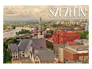 SZCZECIN - Panorama - Magnes na lodówkę