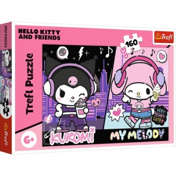 Уцінка - Пазли 160 Kuromi править Hello Kitty TREFL (новий з дефектом)