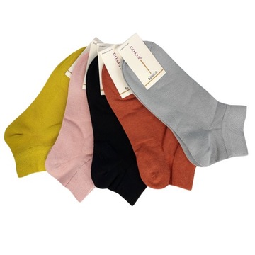 5 ПАР РАЗНОЦВЕТНЫХ ЖЕНСКИХ БАМБУКОВЫХ НОСКОВ