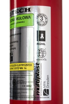 Огнетушитель WATER FOG 6 кг + противопожарный держатель ADR