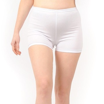 Krótkie spodenki Kolarki bawełniane Polskie legginsy Szorty BIAŁE XL