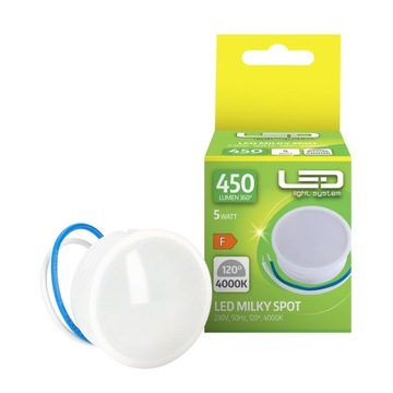 Wkład LED 5W Moduł Żarówka 450lm 120° 4000K Barwa Neutralna LED INSERT