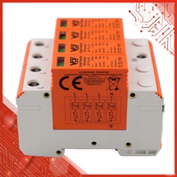 ЗАЩИТА ОГРАНИЧИТЕЛЯ ПЕРЕНАПРЯЖЕНИЯ B+C T1+T2 4P 7кА 3 ФАЗЫ VCX