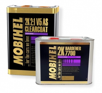 MOBIHEL V5 LAKIER BEZBARWNY POŁYSK UTWARDZACZ 7,5L