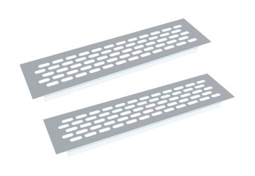 2 x ALUMINIOWA KRATKA WENTYLACYJNA - BIAŁA 60x245