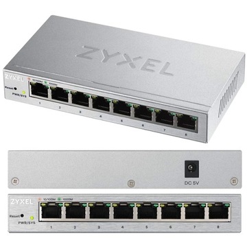 Switch Zyxel GS1200-8 Zarządzany Gigabit Ethernet (10/100/1000) Srebrny