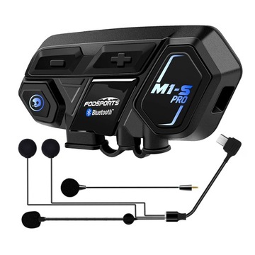 Fodsports M1-S Pro Мотоцикл Интерком 8 человек+2000 M+Музыка Поделиться