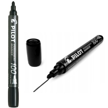 PILOT MARKER PERMANENTNY SCA-100 CZARNY OKRĄGŁY