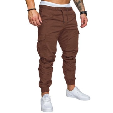 Men Cargo Pants Summer Work Trousers Stretch Waist