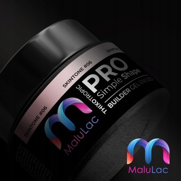 MaluLac PRO Simple Shape гель для наращивания ногтей 45г