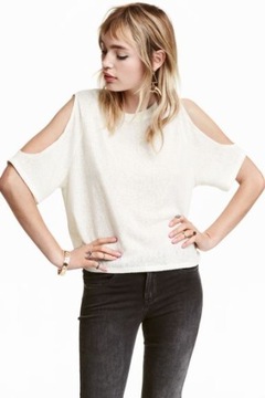 H&M Top cold shoulder rozm. 36,S