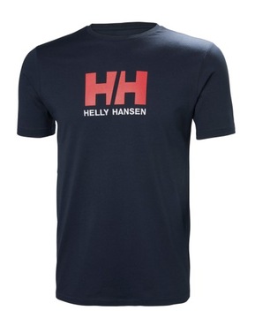 Мужская футболка Helly Hansen Logo, размер XXL, темно-синяя