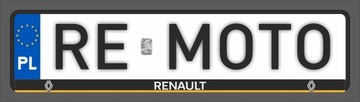 Рамки номерных знаков RENAULT, гелевые, 2 шт.