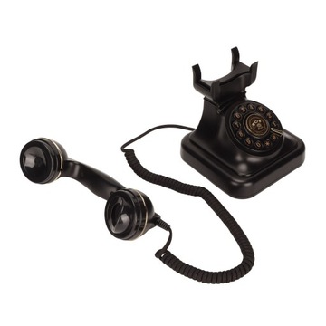 Vintage telefon stacjonarny staromodny przycisk