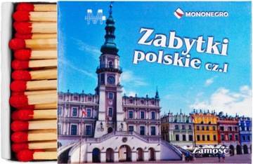 Zapałki Gospodarcze 100szt 48mm Zabytki Polski