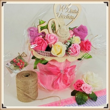 Букет полотенец для МАТЕРИ, ароматные мыльные розы, подарок НА ДЕНЬ МАТЕРИ.