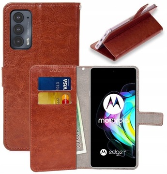 Etui Portfel Do Motorola Edge 20 Szkło